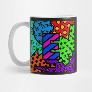 Alphabet Series - Letter E - Bright and Bold Initial Letters Mug